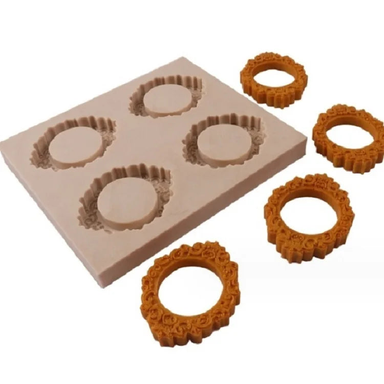 YS DIY Cake Fondant Mold Frame Chocolate Gumpaste Cookie Mould Sugar Crafts Aromatherapy Plaster Photo Baking Tools Decorating