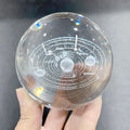 Wholesale Hot Selling Glass Ball Milky Way Galaxy 3d Laser Engraving Our Lady of AngelsCrystal Ball for Souvenir Gifts