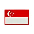 Customized 3D PVC Soft Rubber Lace Felt Patch Badges with National Flags Hook & Loop Style