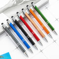 Touch Ballpoint Pen Spot Wholesale Metal Aluminum Rod Capacitor Handwriting Brush Screen Dual-use Metal Touch Screen Pen