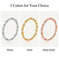 Fashionable and Versatile Stainless Steel Ring Light Luxury High-end Double-line Intertwined Twisted Rope Couple's Ring MegaBDM