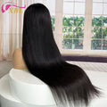 Glueless Human Hair Lace Closure Wig 5x5 HD Preplucked Bleached Knot Cuticle Aligned Long Straight