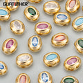 ME29 Jewelry Accessories18k Gold Platedcopperzirconsnickel Freecharmsnecklace Making Findingsdiy Pendants6pcs/lot
