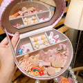 Cute Sweet Girls Baby Boxed Hair Clip Headdress Princess Hair Accessories Set High Quality Fabric Plastic for Birthday Gifts