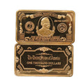 Hot Selling Products Collectible Coins Custom 1 oz 999 Fine Copper Bullion $1000 USA Bill Bar