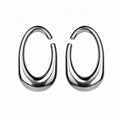 Unisex Stainless Steel 8mm Cool Heavy Ear Tunnel Piercing Body Jewelry Oval Shape with Lock for Wedding or Party Fashion Gift