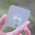 Transparent Seamless Self Adhesive Hook  Waterproof Strong Stick Hook for Bathroom Kitchen Wall Hanger