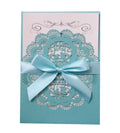 European Pattern Thank You Card Flower Design Festival Greeting Card Pocket Hollowed Laser Cut Wedding Invitation Card Envelope