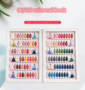 Private Label High Top Quality Nail Gel Polish Color Card Display Chart Book 120 Colors Nail Display Book