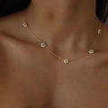Zooying Daisy Flower Choker Pearl Beaded Necklace Tiny Pearl Choker Necklace Bridal Pearl Womens Necklace