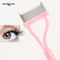 Beauty Planet Single Eyebrow Mascara Brush Spoolie Eyebrow Brush Professional Eyelash Curler Comb Fine Toothed Eyelash Comb