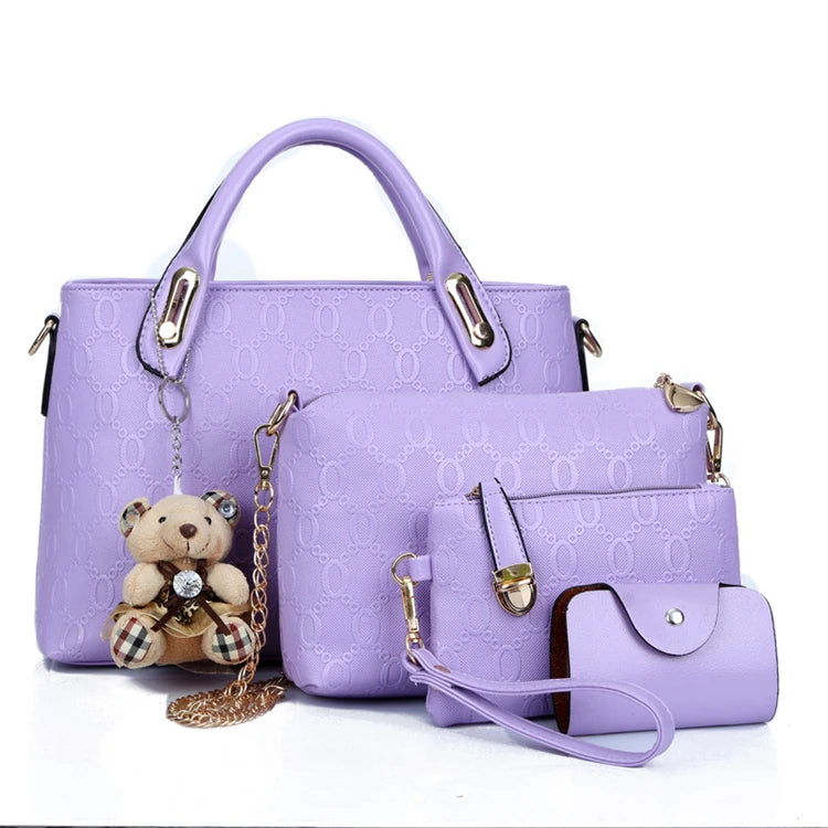 Lady Women Hot Sell 4 Set Bag Designer Hand Bag Ladies Handbags Tote Shoulder Bags