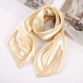 New Arrival Hot Sale Fashion New 60x60 square Satin Scarf Muslim Hijab Solid Color Milk Silk Satin Scarf Imitated Silk Kerchief
