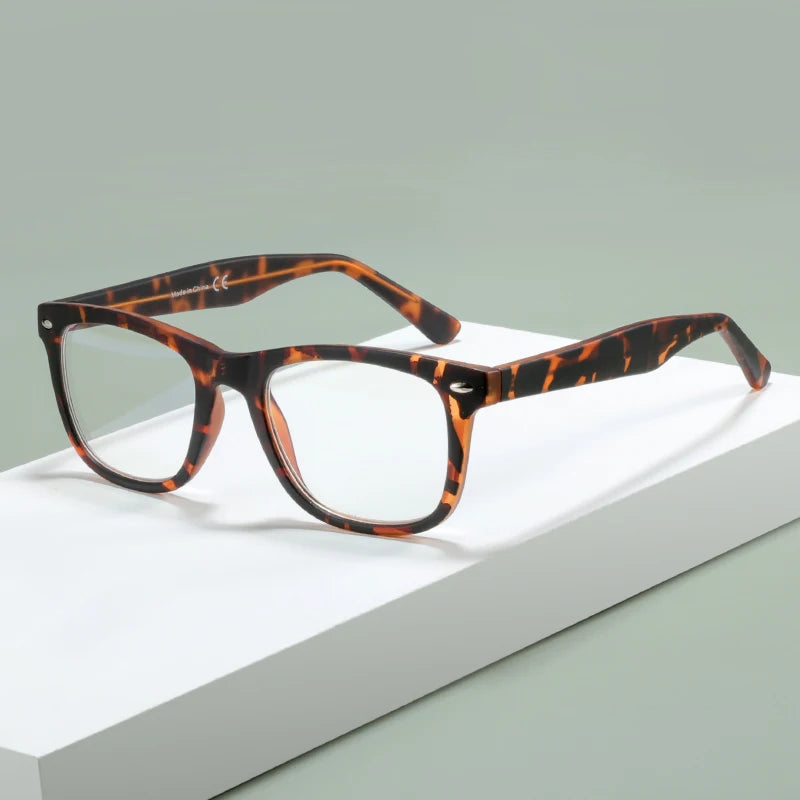 Square Anti Blue Light Blocking Glasses Optical Glasses for Men Women