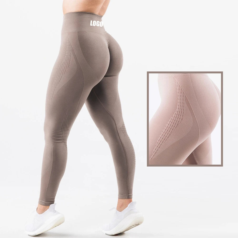 Custom Ropa Deportiva Mujer Sports Gym Leggings Pour Femmes Butt Lift Scrunch Seamless Yoga Leggings for Women