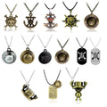 Anime Ship Rudder Straw Hat Chopper Fire Fist Ace Skull Cartoon Luffy Necklace Fashion Pendant