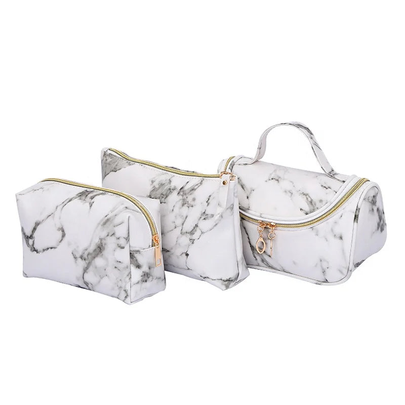Hot Selling White Marble Design Makeup Cosmetic Bag Promotional Beauty & Personal Care Product