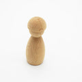 Educational Toy Wholesale Peg Dolls Unfinished Figure Shape Wooden Mini Set Peg Doll for Hand Painting