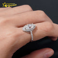 3.4CT Wedding Jewelry Luxury Women Wedding Ring Pass Diamond Tester 925 Sterling Silver Marquise Cut Moissanite Engagement Ring