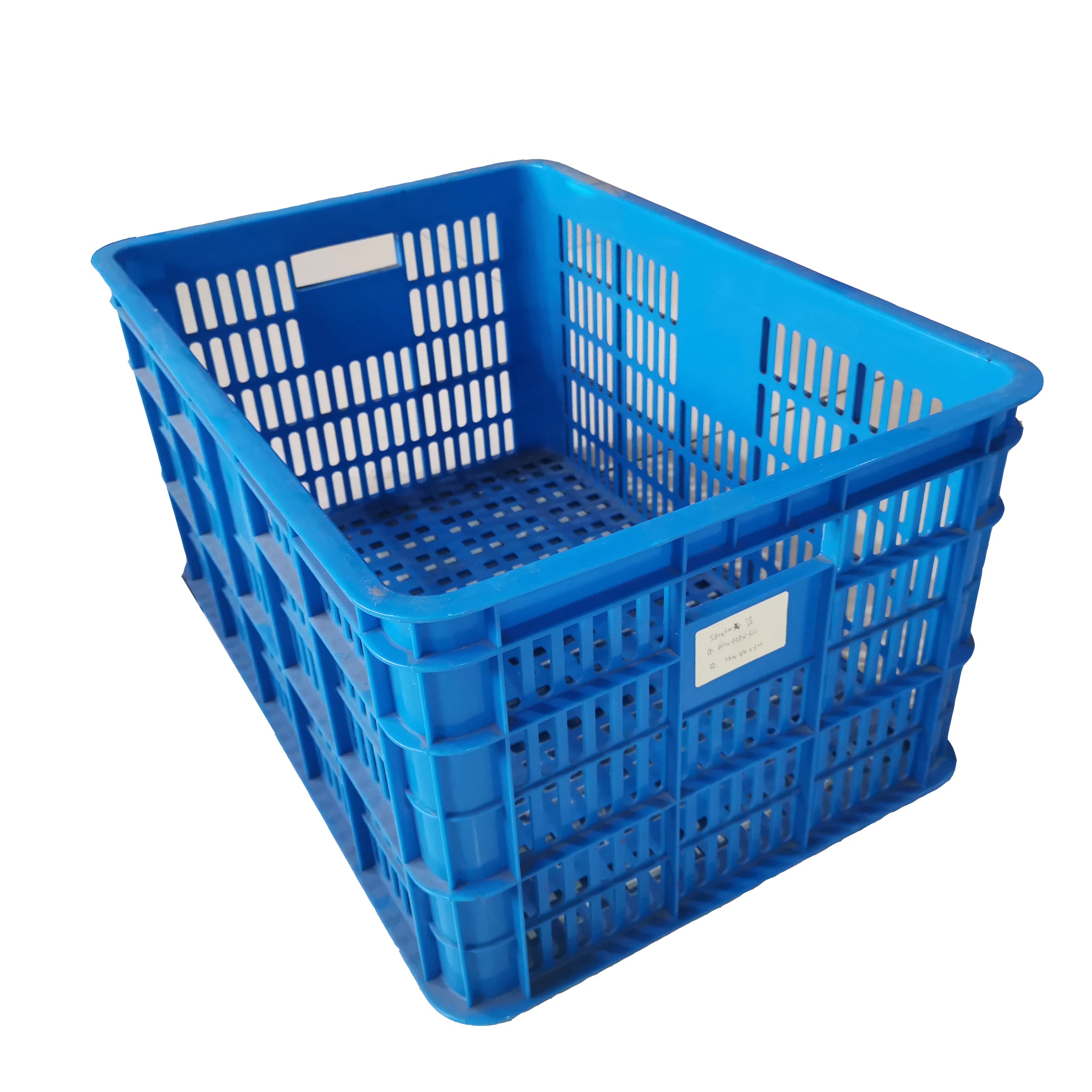 Recyclable Solid Box PP Plastic Crate for Fruit Vegetables and Bread Storage
