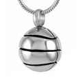 Stainless Steel Basketball Cremation Pendant Urn Ashes Urn Necklace Keepsake Ball Memorial Basketball Ashes Ball Urn Cremation