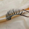 6DA11 Fluffy Eyelashes Long Natural D Curl Wispy Wink Winged Faux Mink 25mm Synthetic Fiber with Custom Packaging Box
