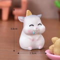 Kawaii Resin Miniature Flatback Cute Hamster Charms Cabochons Accessories for Slime Filler Crafts Jewelry Phone Case Making