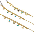 18K Wholesale HD Jewelry Hit Design Rose Gold Silver Evil Eye Stainless Steel Jewelries Set  Fashion Jewelry Bracelet for Women