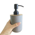 Factory Price Bulk Eco-friendly Bamboo Fiber Foam Hand Soap Dispenser with Modern Design for Bathroom