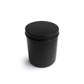 Big Size Empty 30g 50g 100g 120g 150g 200g 250g 300g 500g Matte Black Aluminum Tin Jar with Aluminum Screw Top Lid for Tea