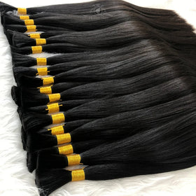 Wholesale Remi Bulk Hair Extensions Supplier Vendor Cabello Humano Natural Russian Double Drawn Virgin Raw Human Hair