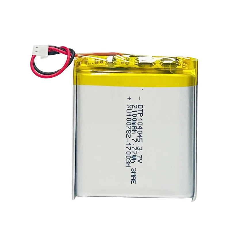 Customized OEM 1800mah 1200mah 850mah 500mah Rechargeable 104045 3.7V 2100mAh 2000mAh Lipo Li-polymer Lithium Polymer Battery