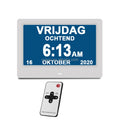 2026 New Arrival Multi Languages Table Led Calendar 7" Dementia Digital Timer Clock With Alarm Clock