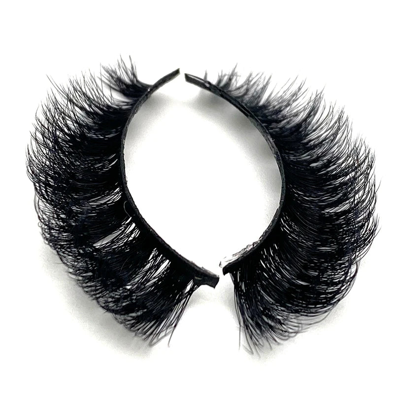 Top Selling Russian Strip Lashes Wispy Real D Curl 3D Faux Mink Eye Lashes Handmade Natural Faux Mink Lashes