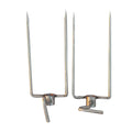 Factory Wholesale Long Large Stainless Steel BBQ Spit Roaster Rotisserie Prong Spike Fork for 16mm 20mm Spit Rod