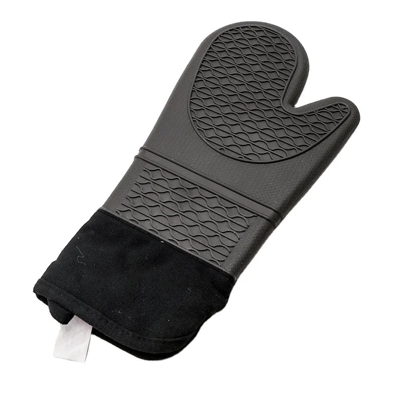 Silicone Kitchen Gadgets Oven Mitt Heat Resistant Silicone Grilling Mitt Long Waterproof BBQ Kitchen Oven Mitts
