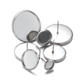 Wholesale Stainless Steel Round Tray Ear Ring Base Settings Earrings Diy Earrings Stud Jewelry Accessories