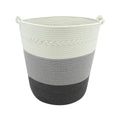 Cotton Rope Eco-friendly Foldable Large Laundry Basket with Handles Clothing Organizer for Bathroom and Home Use