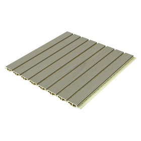 Modern Waterproof WPC Wall Panel Interior Wood Grain Composite Facade Slat Roofing Ceiling Cladding Ceiling Wall Panel Yunjian