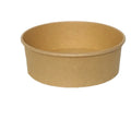 Wholesale Disposable Square Round Paper Cup Heatable Kraft Waterproof Custom Print Logo Paper Salad Poke Bowl With Pe Lid
