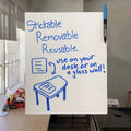 Hot Sale Dry Erase Paper Reusable Sticky Notes Waterproof Self Adhesive Whiteboard Wall Sticker Eco-Friendly Paper