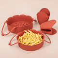 Food Safe Silicone Air Fryers Liners Basket 7.08 Inch Oven Accessories Replacement of Flammable Parchment Liner Paper