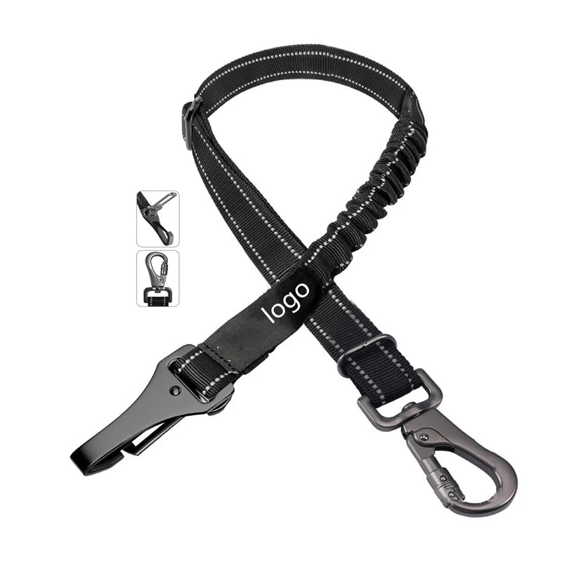Multifunctional Hook for Medium and Large Dogs Pet Safety Rope Reflective Buffer Retractable Pet Car Seat Belt