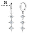 GRA Certification New Arrival D Color Original 925 Sterling Silver D0.30CT Star Moissanite Long Drop Earrings for Women