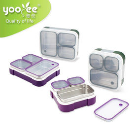 2/3/4/5 Compartment Stainless Steel Vacuum Insulated Lunchbox Tiffin Food Storage Box for Food with Lid