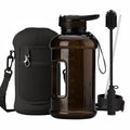 Custom Logo Large Capacity Clear Matt Sports Motivational Water Bottle Gym Bottles Gallon 64oz Water Bottle