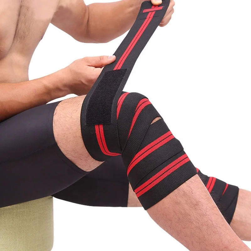 Elastic Knitting Knee Support Belt for Weightlifting