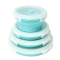 Fiambrera De Silicona 4 Pcs Collapsible Food Well sealed Lunch Box Storage Container Silicone Food Storage Containers Leakproof