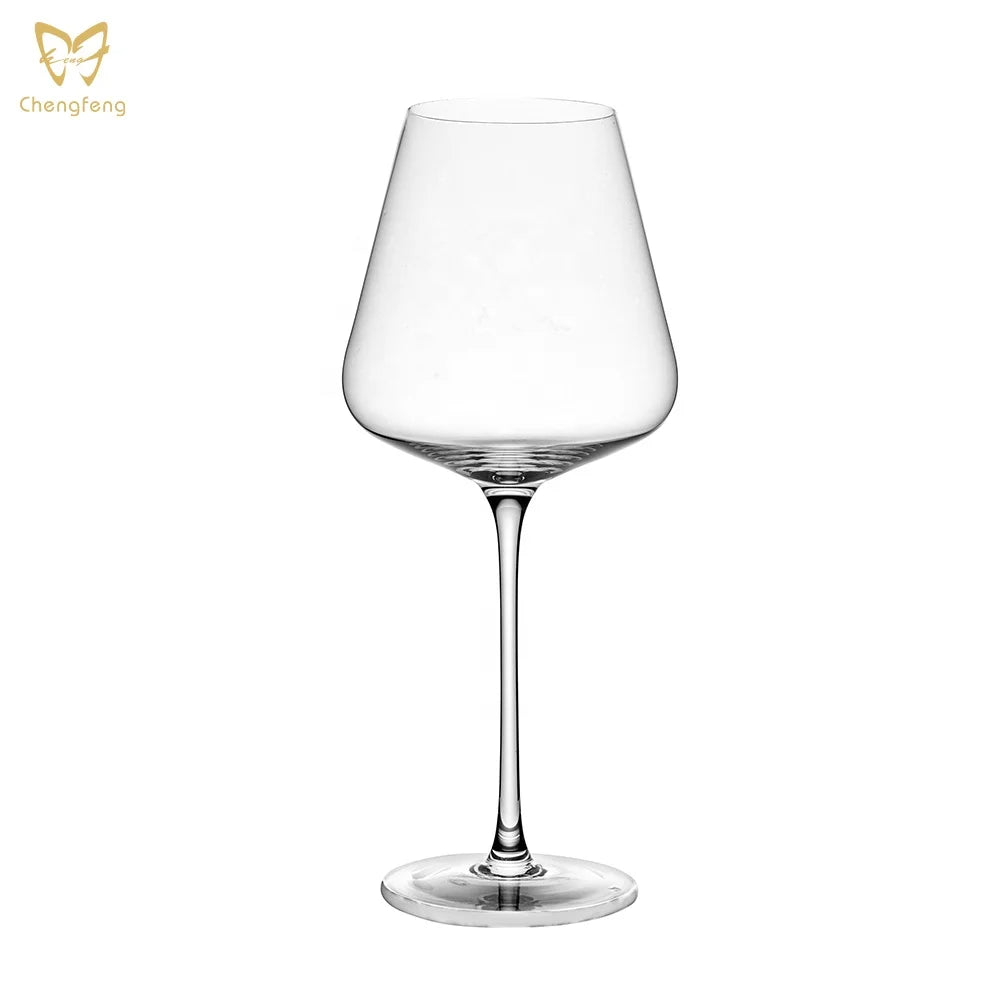 Hand Blown Italian Style Crystal Bordeaux Wine Glasses Merlot Wine Glasses Lead-Free Premium Crystal Clear Glass