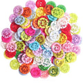 1000pcs Per Bag 13.5mm Yiwu Wintop Fancy Transparent Colored Two Hole Round Resin Button for Kids Clothing